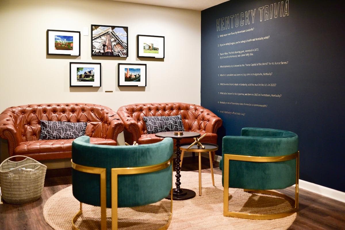 Our downstairs space offers several "hang out" opportunities. Can you answer the trivia? If not, the answers are available....... somewhere in the room.